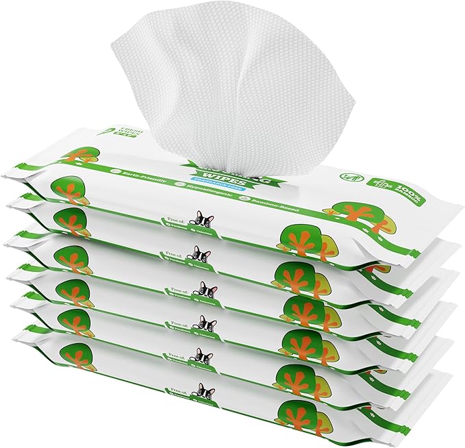 Pogi_ Dog Wipes Travel Packs  Hypoallergenic Pet Wipes for Paws, Body & Butt  Cleaning & Hydrating, Fragrance Free, 120-Count