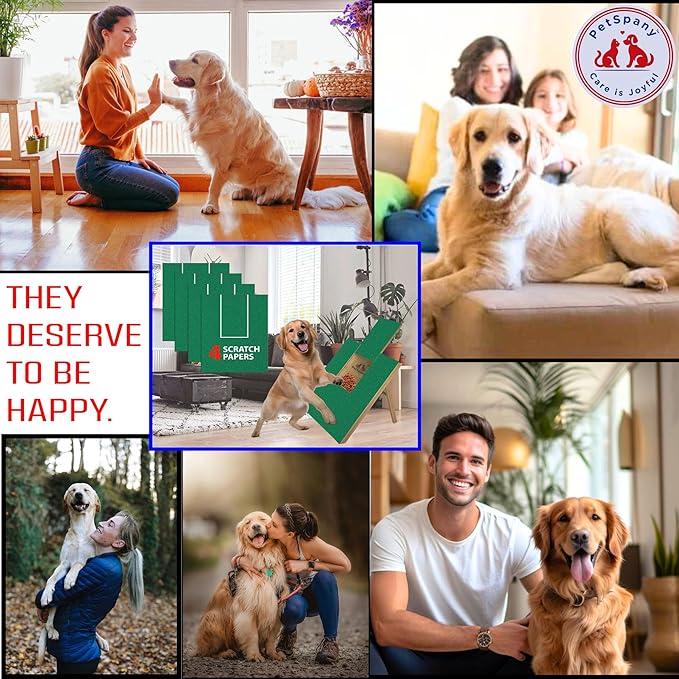 4 PCS Premier Self-Adhesive Sandpaper14.55x10.39 inch, 80 Grit  Dog Nail Scratch Pad Replacement Paper _andpaper for Dog Nail Scratch Board with Treat Box (Green)