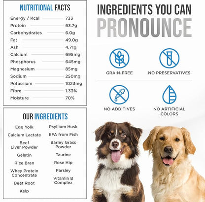 Know Better for Dogs - Beef Recipe, RAW or Cooked Premix/Supplement for Making Homemade Dog Food, All Natural, Holistic Veterinarian Approved, Grain Free, No Artificial Additives