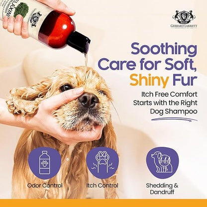 Dog Shampoo and Conditioner Relaxing Wildwoods 16 Fl Oz - Dog Shampoo Itchy Skin Relief, Aromatherapy Natural Dog Shampoo for Smelly Dogs with Aloe Vera & Oatmeal Shampoo for Dogs by Gerrard Larriett