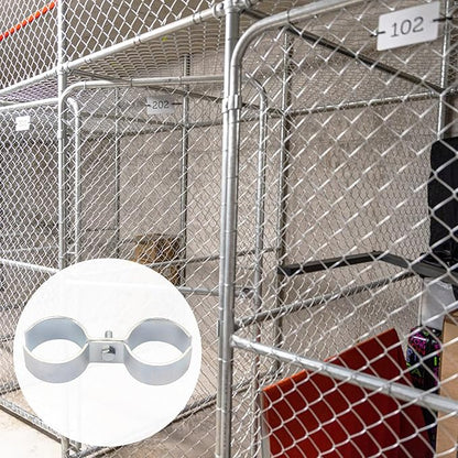 12 Packs 1 Inch Kennel Clamps, Saddle Clamps, dog kennel clamps, by GENHAKON