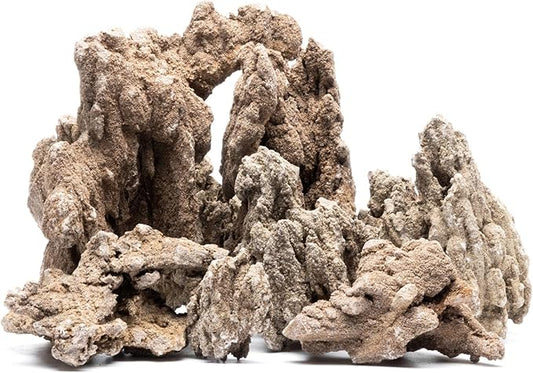 SubstrateSource Natural Stone for Aquarium, Terrarium, Paludarium, Reptile Enclosures - Set of Decorative Rocks for Landcapes, Aquascaping, Fish Tank Decor (Mountain Stone Stone, 20 Pounds, 3-10")