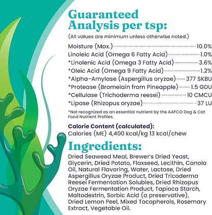 Solid Gold Cat & Dog Multivitamin Chews - Kelp, Omega 3 & Vitamins for Dental, Digestive, Immune, Skin & Coat Health - Multi Vitamin for Dogs & Cats - Sea Kelp Based Soft Chew for All Ages - 120ct