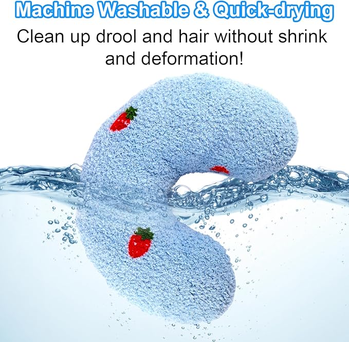 Mity rain Dog Pillow, Dog Calming Pillow Large 14.2" * 9.4", Anxiety Relief Pillow for Dog, Ultra Soft High Density Neck Pillow for Joint Relief Sleeping Improve, Pet Calming Pillow