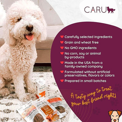 Caru - Soft n Tasty Baked Bites - Duck Bites Dog Treats - Flavorful Training Treats - 4 oz Bags - Pack of 3