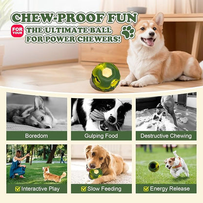 5-in-1 Frozen Dog Enrichment Toys,Interactive Dog Toys with DIY Freezable Fillable Mold,Natural Rubber,Dishwasher Safeï¼_mallï¼