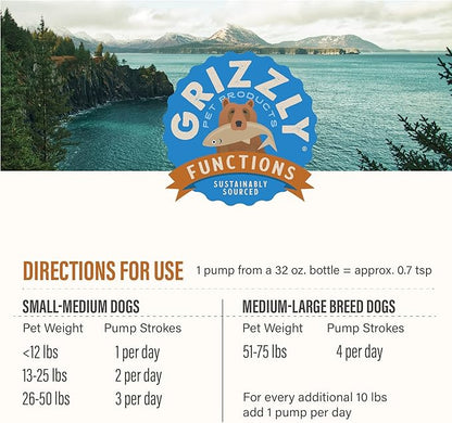 Grizzly Pet Products Joint Aid Liquid Hip and Joint Health Supplement Product for Dogs and Cats, 32 Ounce