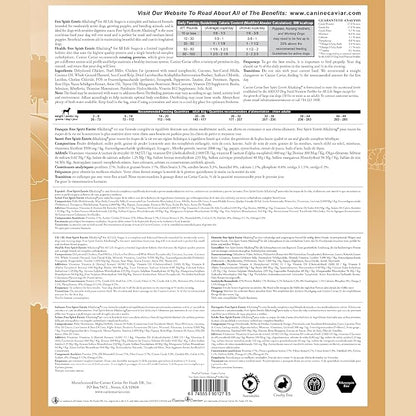 Canine Caviar - Free Spirit: Chicken & Pearl Millet Alkaline Dry Dog Food, Limited Ingredients, Gluten-Free, Based on Science & Research, Veterinary Alternative Diet (4.4 Pound Bag)