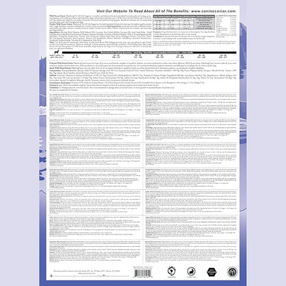 Canine Caviar - Wild Ocean: Herring & Teff Alkaline Dry Dog Food, Limited Ingredients, Gluten-Free, Based on Science & Research, Veterinary Alternative Diet (22 Pound Bag)