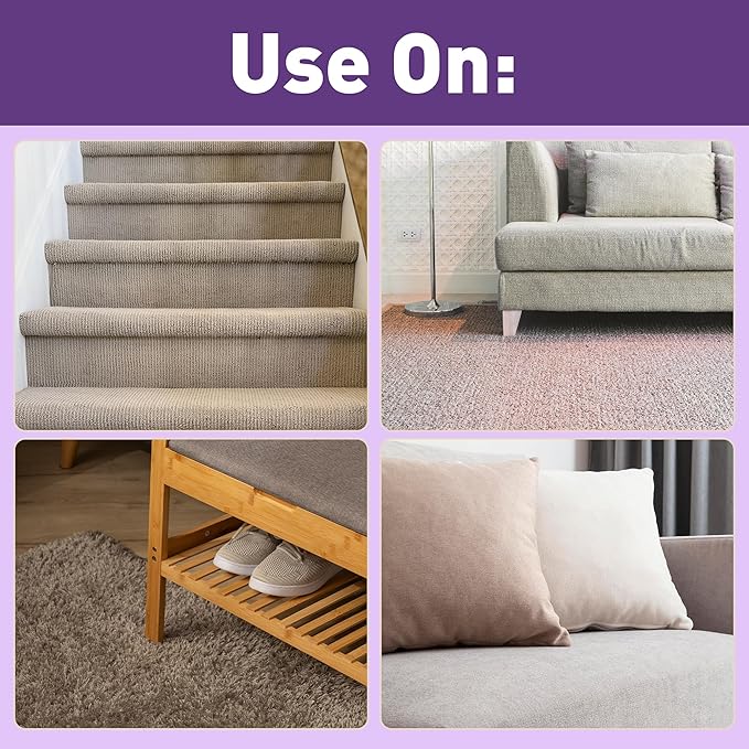 52" Carpet Rake for Pet Hair Removal, Adjustable and Reusable Pet Hair Carpet Rake, Long Handle Large Dog Hair Carpet Scraper for Rugs, Carpets, Stairs,Pet Beds, Carpet Brush Hair Remover Broom