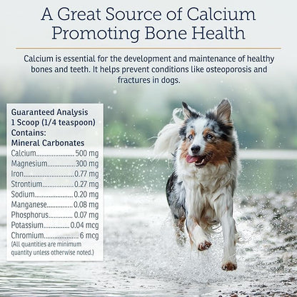 Rx Vitamins Canine Minerals - Essential Minerals for Dogs - Calcium, Magnesium, Iron Supplement, Bone and Joint Supplement for K9, Immune Support - 16oz