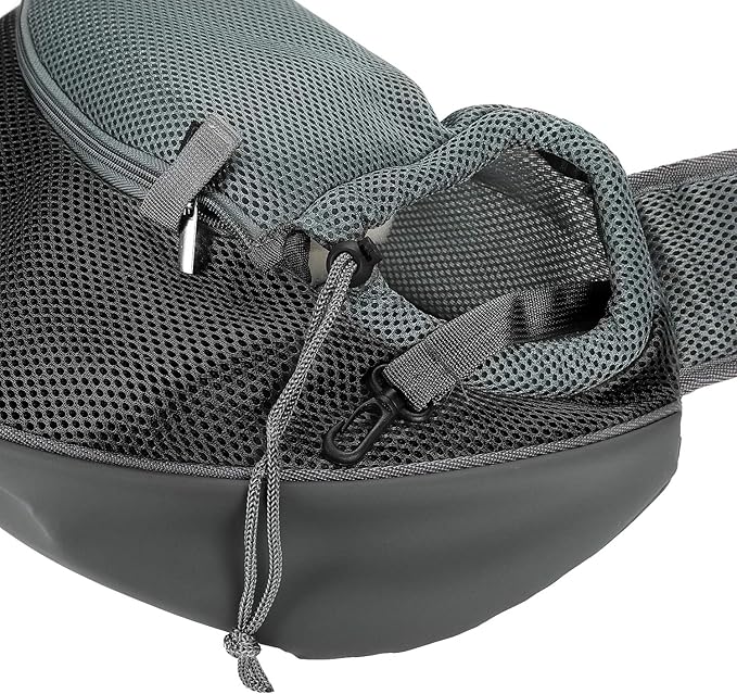 Dog Pet Sling Carrier Puppy Cat Sling Mesh Carrying Bag Adjustable Strap Breathble Small Dog Cat Satchel Carrier Hand Free Safe Front Backpack Soft Foldable Pet Purse Pouch Travel Outdoor