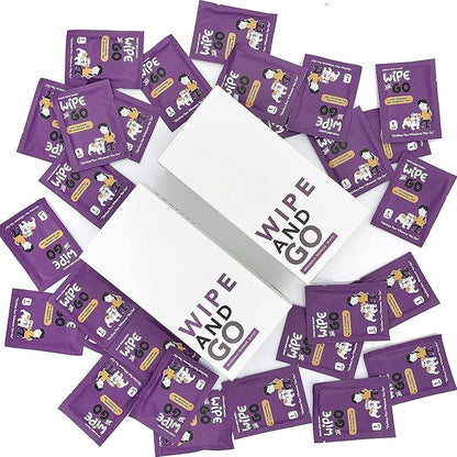 Dog Wipes - Individually Packaged - Hypoallergenic and Fragrance Free - Dog & Cat Face Paw & Butt Cleaner