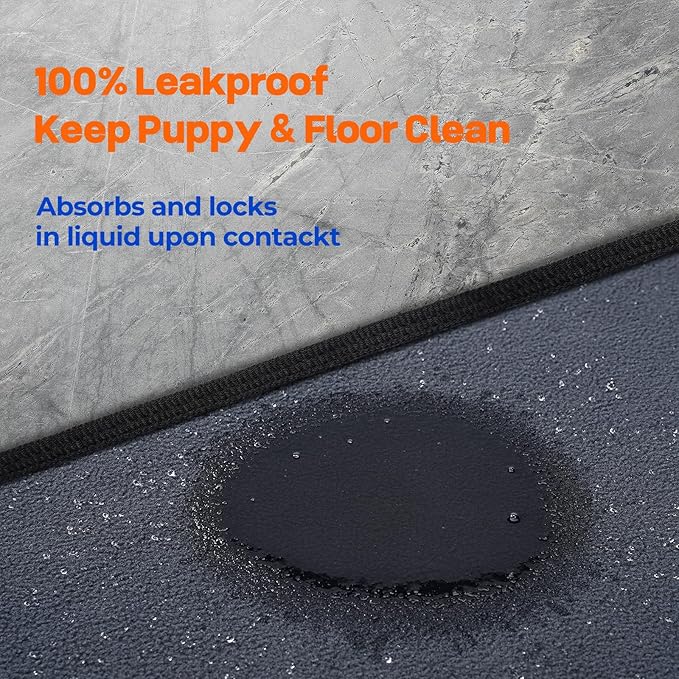 Washable Pee Pads for Dogs 72"x72" Extra Large Super Absorbent Non-Slip Reusable Puppy Pads for Playpen, Crate, Floor, Waterproof Pet Training Mats for Quick-Dry Whelping Pads & Incontinence