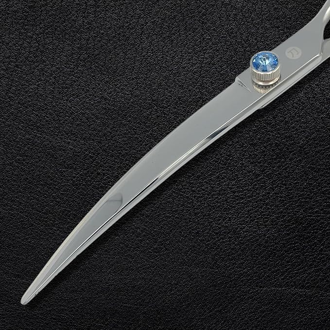 7.5" Saki Shears Dog/Pet Curved Grooming Scissors/Shears - Pet Hair Trimming Scissors - Shiba (7.5 Inch Curved)