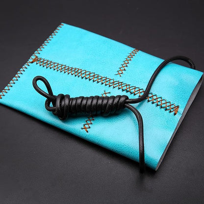 Dog Grooming Scissors Storage Bag: Hand-stitched, Show-quality Head Layer Calf Leather, Holds 5 Pairs of Dog Grooming Scissors Blue