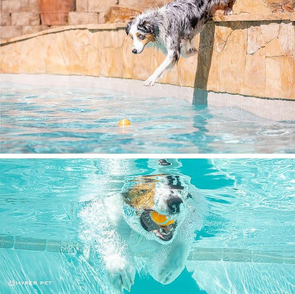 Hyper Pet Tennis Balls for Dogs (Pet Safe Ball for Exercise and Training) Interactive Dog Toys work with Hyper Pet K9 Kannon K2 Dog Ball Launcher - 4 Pack 2.5" Orange