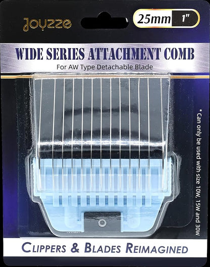 A Series Wide 25mm (1 inch) Metal Comb - Professional Dog Grooming Blades for Smooth Coat - Durable and Precise for Trimming and Finishing - Compatible with A Series Clippers