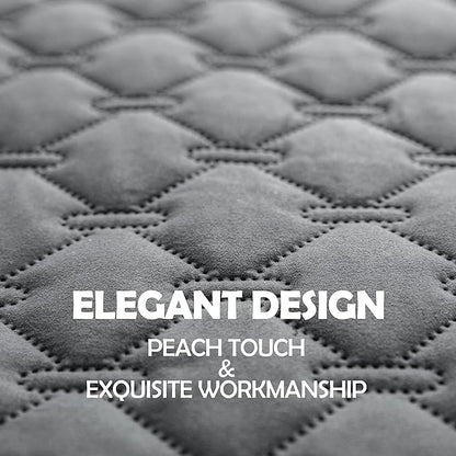 gogobunny 100% Double-Sided Waterproof Dog Bed Cover Pet Blanket Sofa Couch Furniture Protector for Puppy Large Dog Cat, Reversible (82x102 Inch (Pack of 1), Dark Grey/Light Grey)