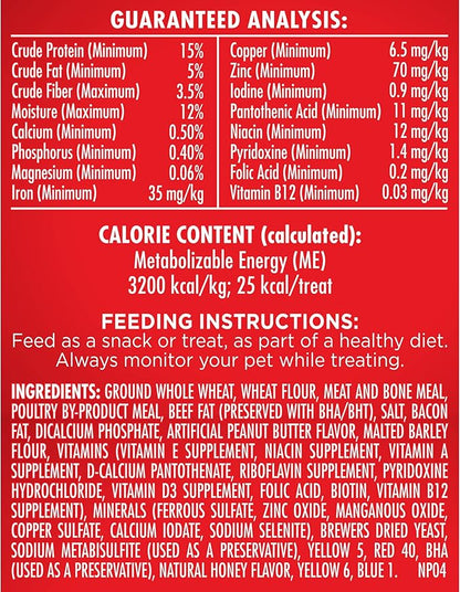 Milk-Bone Peanut Butter Flavor Naturally & Artificially Flavored Dog Biscuits - Crunchy Dog Treats - 7 Pounds (Packaging Design May Vary)