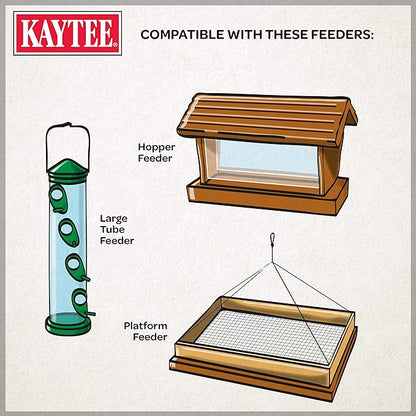 Kaytee Ultimate Nut and Fruit Wild Bird Food for Cardinals, Finches, Chickadees, Nuthatches, Woodpeckers, Grosbeaks, Juncos, 9.75 lb