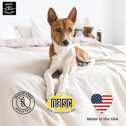 Calming Chews for Dogs - Dog Calming Treats for Anxiety & Stress Relief with Melatonin and Ginger - Aid with Storms, Grooming, Fireworks, Separation, Travel, Motion Sickness, & Sleep - 120 Chews