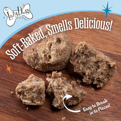 The Lazy Dog Cookie Co. Leftover Turkey Sandwich, Turkey & Sweet Potato Soft-Baked Natural Dog Treats - Wheat-Free & Soy Free - Limited Edition - Made in The USA - 5 oz