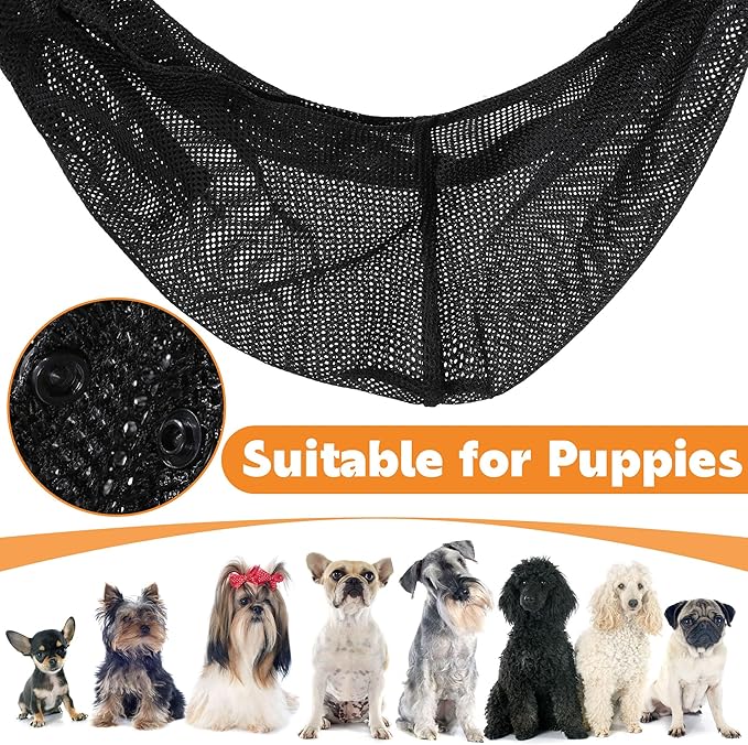 MABOZOO Mesh Pet Sling Carrier for Small Dogs, Breathable Dog Carrier Sling Cat Sling, Front Facing Puppy Pouch Travel Safe Sling Bag for Small & Medium Dogs, Cats, Pets