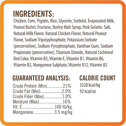 NutriChomps Dog Chews- 6-inch Braids,Easy to Digest, Rawhide-Free Dog Treats, Healthy, 4 Count, Real Chicken, Peanut Butter and Milk Flavors, Bundle of 3