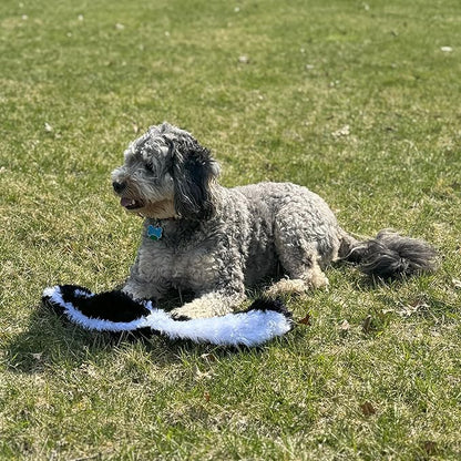 SPOT Skinneeez Skunk 23-Inch Stuffing-Free Plush Dog Toy – Realistic Design with 2 Squeakers – Durable, Soft Polyester for Medium & Large Dogs – Tug, Fetch & Shake Play – for Moderate Chewers