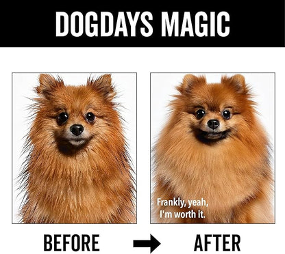 Pride and Groom DogDays Nourishing Dog Conditioner | Tearless, Hypoallergenic Formula for Allergies, Itching & Dry Skin | Natural Detangler for Dogs | Extends Life of Dog Groom | 16 oz