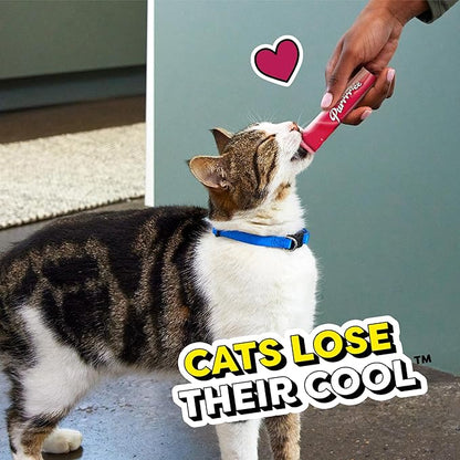 Temptations Creamy Puree Mix-Ups Squeezable Lickable Wet Cat Treats, Tuna Flavor, Salmon Flavor, and Seafood Medley Flavor, 0.42 oz. Tubes, 24 Count