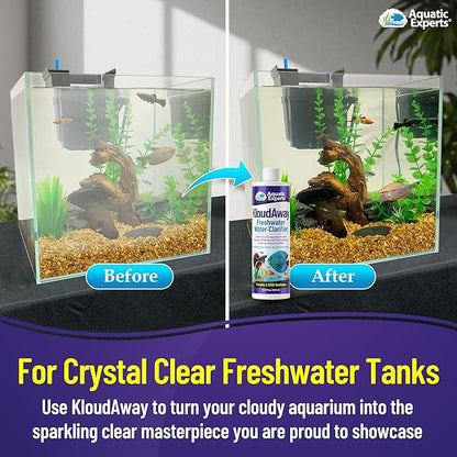 TankFirst Complete Aquarium Water Conditioner - Fish Water Conditioner, Instantly Removes Chlorine, Chloramines, and detoxifies Ammonia from Fish Tank (Value Pack, KloudAway)
