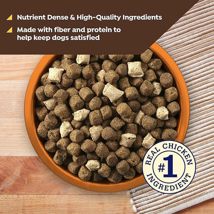Nature's Recipe Chicken, Barley & Brown Rice Recipe Dry Dog Food with Freeze Dried Chicken Bites 10.5 lb Bag