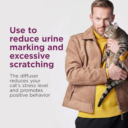 Comfort Zone 3 Pack Cat Calming Diffuser Refills; 30-Day Refills; Pheromones Help Cat Anxiety
