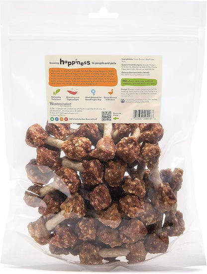 Pet 'n Shape Duck 'n Rice Dumbbells Dog Treats - 1 Pound