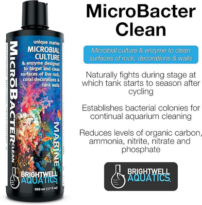 Brightwell Aquatics MicroBacter7 & MicroBacter Clean - Bacteria & Water Conditioners for Fish Tanks and Aquariums