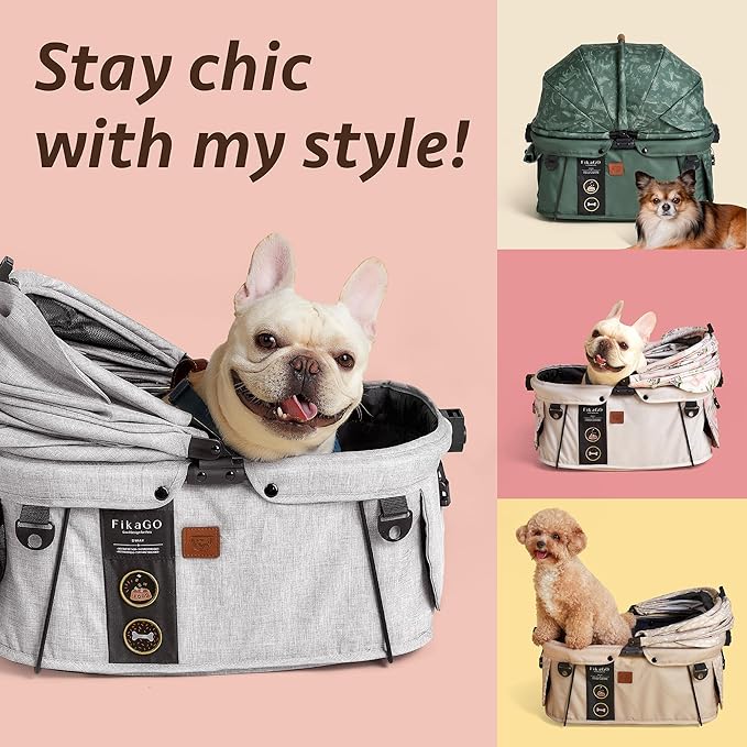 Sway, Dog Car Seat, Car Seat & Carrier for Small & Medium Sized Dogs, Small Dog Car Seat Booster, Pet Booster Seat, Doggy Carseat, Cat Carrier, Puppy Car Seat, Car Dog Bed - Gray Husky