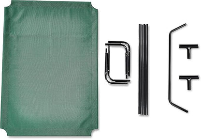 Amazon Basics Cooling Breathable Elevated Dog Bed with Durable Metal Frame, for Large Dogs, X-Large, 60 x 37 x 9 Inch, Green