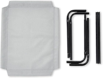 Amazon Basics Cooling Elevated Pet Bed, Small (36 x 22 x 7.5 Inches), Grey