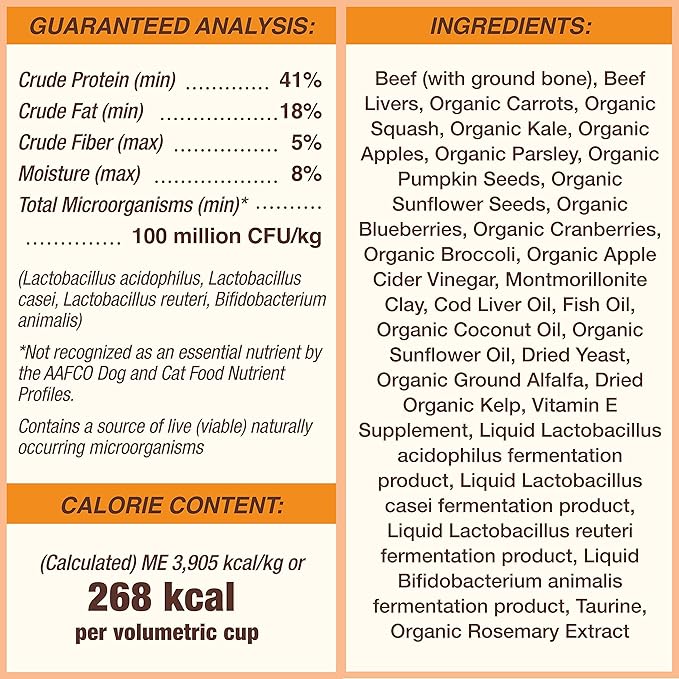 Primal Freeze Dried Dog Food Pronto, Beef; Scoop & Serve, Complete & Balanced Meal; Also Use as Topper or Treat; Premium, Healthy, Grain Free High Protein Raw Dog Food (25 oz, 2-Pack)