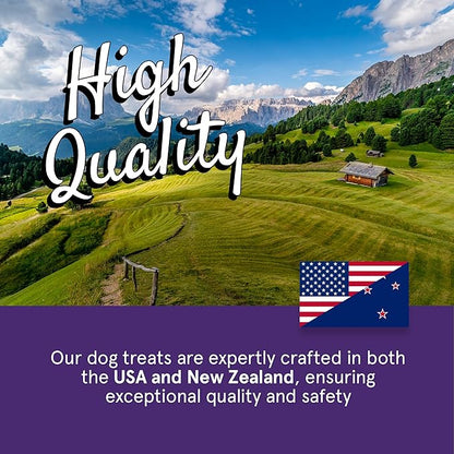 Real Meat Dog Treats - Two 12oz Bag of Bite-Sized Air-Dried Lamb & Liver Jerky for Dogs - Grain-Free Jerky Dog Treats Made up of 95% Human-Grade, Free-Range, Grass Fed Lamb - All-Natural Dog Treats