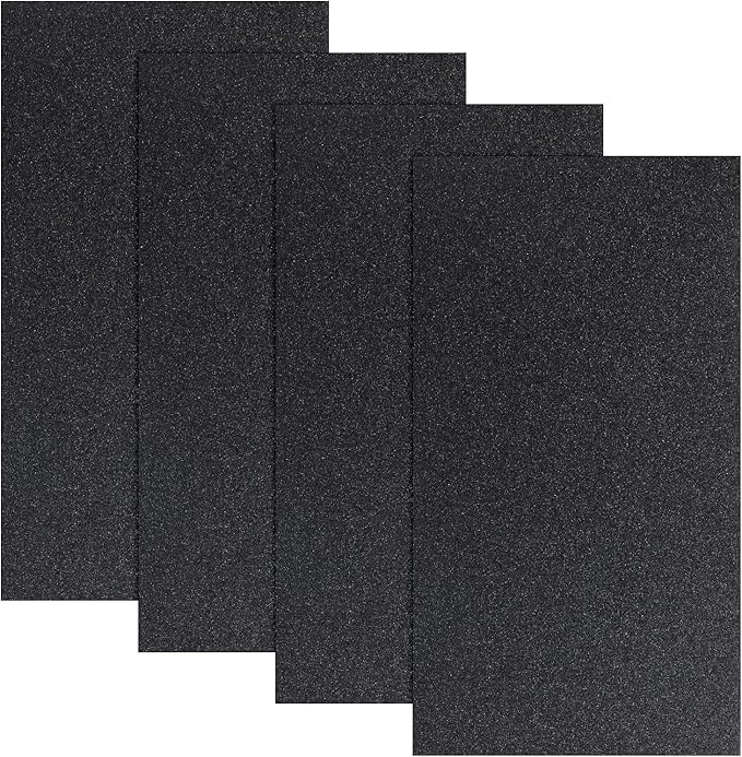 4 PCS Dog Nail Scratch Board Sandpaper Replacement 16.85 * 9.21 inch, Self-Adhesive Sandpaper, Suitable M-Shaped Dog Scratch Pad, L Size