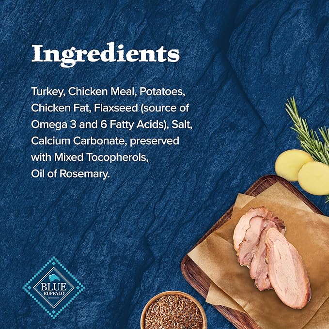 Blue Buffalo Wilderness Trail Treats High Protein Grain Free Crunchy Dog Treats Biscuits, Turkey Recipe 10-oz bag