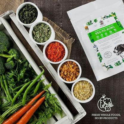 Dr. Harvey's Veg-to-Bowl Dog Food, Human Grade Dehydrated Base Mix for Dogs, Grain Free Holistic Mix (3 Pound)