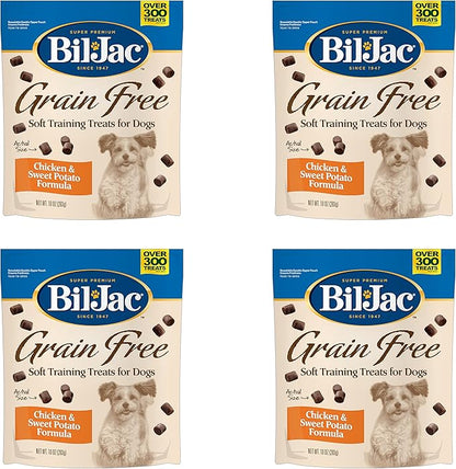 Bil-Jac Grain Free Soft Chicken Training Dog Treat (4 Pack) 10 oz Each