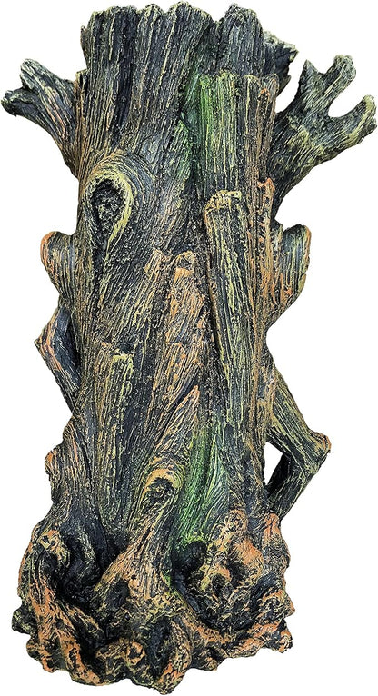 SLOCME Fish Tank Tree Trunk Decorations - Lifelike Hollow Tree Wood Ornament Resin Figurine, Fish Can Swim Through The Trunk Hole