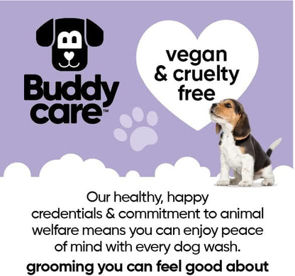 White Dog Shampoo by Buddycare | Dry Skin & Itchy Skin Relief for Smelly Dogs | Deep Cleansing Shampoo for Dogs Puppy Sensitive Skin | Dog Shampoo & Conditioner | with Aloe & Vitamin B5 (16.90oz)