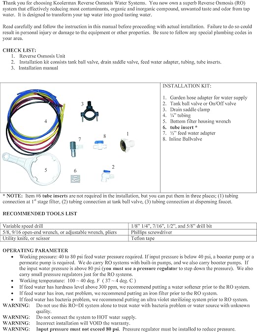 AR-122 6-stage RO+DI Aquarium Reef Reverse Osmosis Water System 150 GPD New Complete