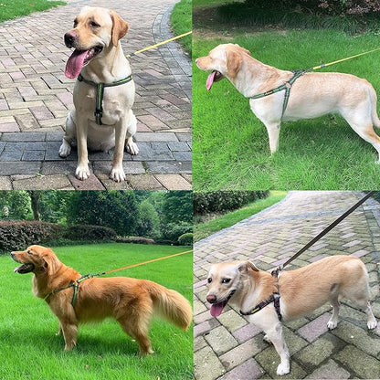 Dog Harness, No Pull, Reflective, Adjustable, XL, Black for Medium/Large Dogs